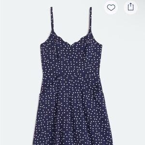 41 Hawthorn Navy and White Polka Dot Dress